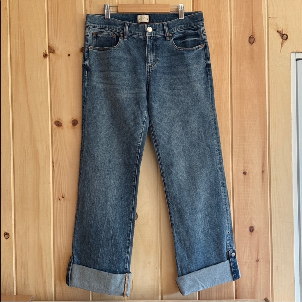 Alice + Olivia Straight Leg Blue Jeans